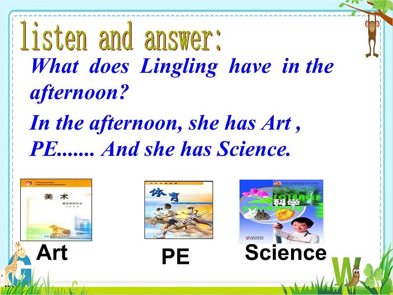 三年级英语下册课件-Module 6 Unit 2 What does Lingling have at school18-外研版（三起）08