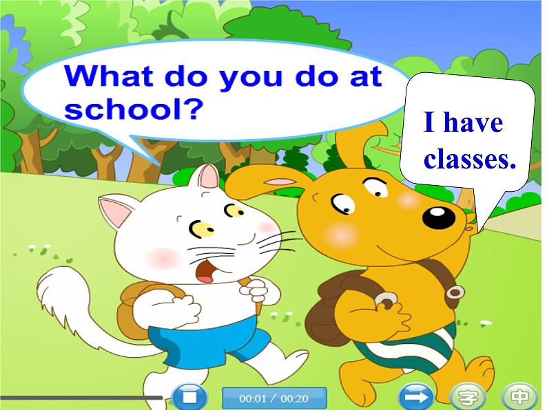 三年级英语下册课件-Module 6 Unit 2 What does Lingling have at school20-外研版（三起）03