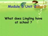 三年级英语下册课件-Module 6 Unit 2 What does Lingling have at school189-外研版（三起）