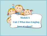 三年级英语下册课件-Module 6 Unit 2 What does Lingling have at school161-外研版（三起）