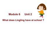 三年级英语下册课件-Module 6 Unit 2 What does Lingling have at school154-外研版（三起）