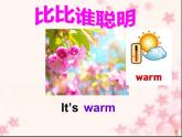 三年级英语下册课件-Module 7 Unit 2 It's warm today-外研版（三起）