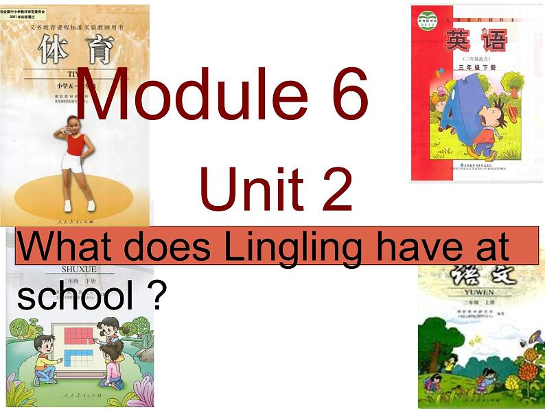 三年级英语下册课件-Module 6 Unit 2 What does Lingling have at school-外研版（三起）第1页