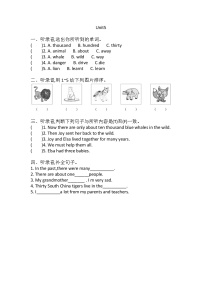 小学沪教版Unit 5 Animals in danger巩固练习