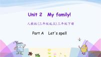 英语三年级下册Unit 2 My family Part A备课课件ppt