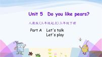 人教版 (PEP)三年级下册Unit 5 Do you like pears? Part A图片课件ppt