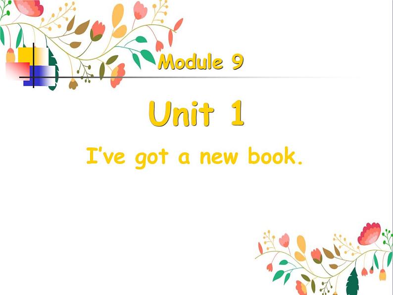 三年级英语下册课件-Module 9 Unit 1 I 've got a new book98-外研版（三起）第1页