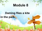 三年级英语下册课件-Module 8 Unit 2 Daming flies a kite in the park84-外研版（三起）