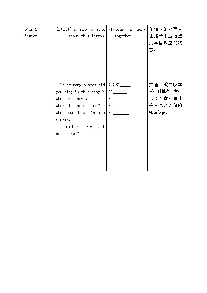 英语人教新起点（一起）四年级下册-unit 2 Cities 教学设计第3页
