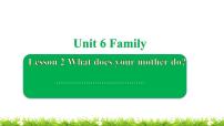 鲁科版 (五四制)四年级上册Unit 6 FamilyLesson 2 What does your mother do?备课课件ppt