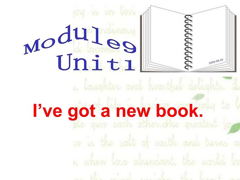 三年级英语下册课件-Module 9 Unit 1 I've got a new book241-外研版（三起）05