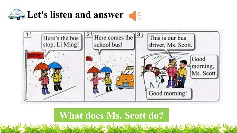 翼教版六上英语教学课件Lesson 7 On the School Bus05