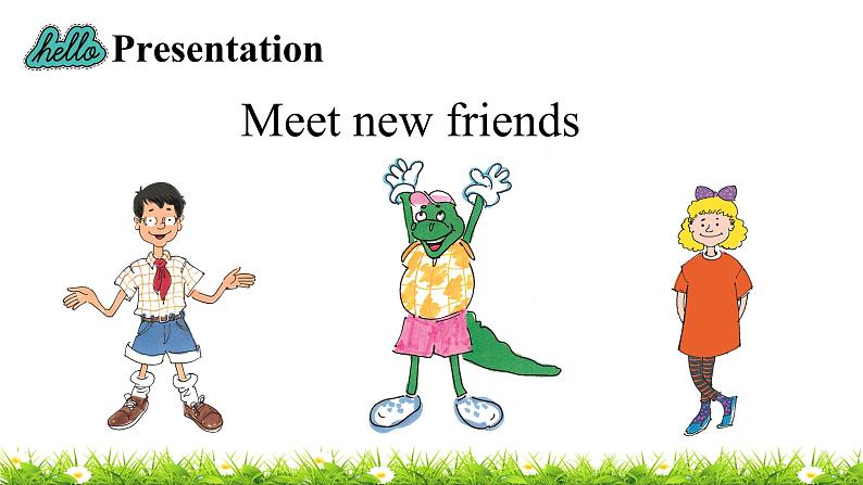 翼教版三上英语教学课件Lesson 1 Hello!05