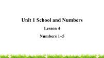冀教版 (三年级起点)三年级上册Unit 1 School and NumbersLesson 4 Numbers 1-5教学ppt课件