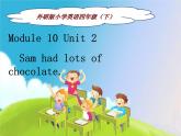 四年级英语下册课件-Module 10 Unit 2 Sam had lots of chocolate8-外研版（三起）