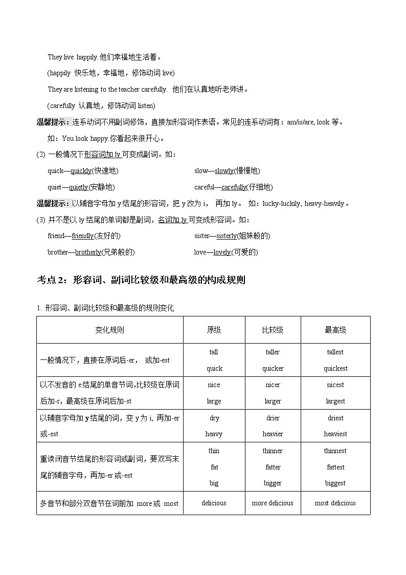 专题05 形容词与副词_备战2022年小升初英语必考语法和题型02