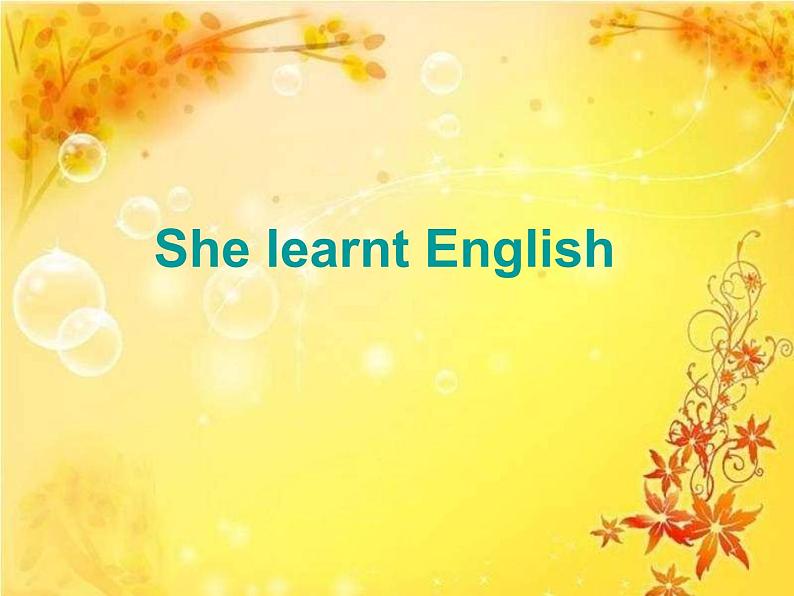 五年级英语下册课件-Module 2 Unit 1 She learnt English.（3）-外研版第1页
