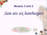 外研版 (三年级起点)五年级下册Unit 2 Sam ate four hamburgers.备课课件ppt