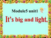 五年级英语下册课件-Module 5 Unit 1 It's big and light. (3)-外研版（三起）