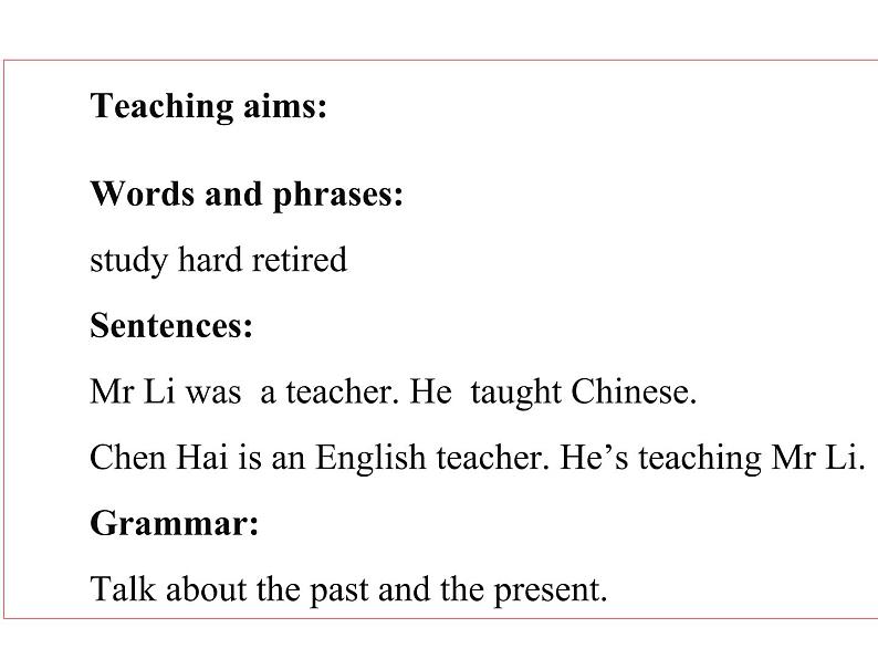 五年级英语下册课件-Module 2 Unit 2 Mr Li was a teacher.（1）-外研版03