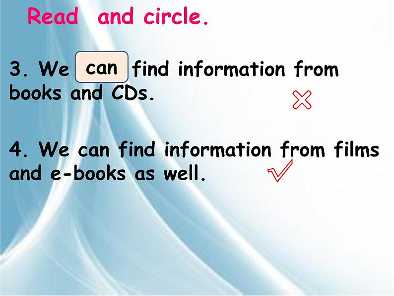 五年级英语下册课件-Module 4 Unit 2 We can find information from books and CDs46-外研版（三起）第6页