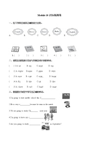 小学英语外研版 (三年级起点)六年级下册Module 10模块综合与测试练习