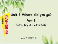 人教版 (PEP)六年级下册Unit 3 Where did you go? Part B集体备课ppt课件