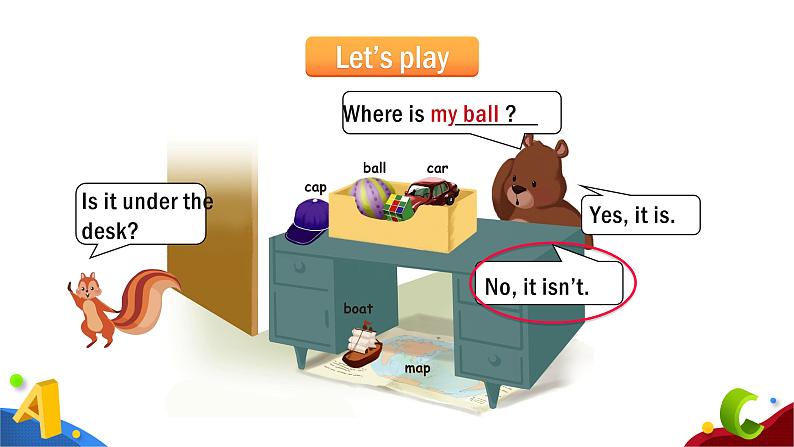 人教PEP版英语三年级下册课件 Unit 4 Where is my car_Part C05