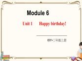 外研版 (三年级起点) 三年级上册英语——Module 6Unit 1【课件+音频素材】
