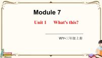 小学外研版 (三年级起点)Unit 1 What's this?教课课件ppt