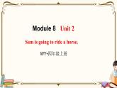 外研版 (三年级起点) 四年级上册英语——Module 8 Unit 2课件PPT