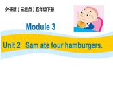 五年级英语下册课件-Module 3 Unit 2 Sam ate four hamburgers.213-外研版（三起）
