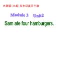 五年级英语下册课件-Module 3 Unit 2 Sam ate four hamburgers.205-外研版（三起）