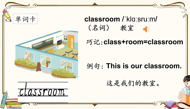 人教版 (PEP)四年级上册英语——unit 1  My classroompart A2课件PPT04