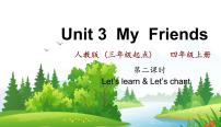 英语四年级上册Unit 3 My friends Part A背景图ppt课件