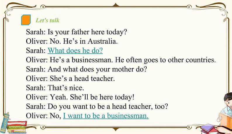 人教版 (PEP)六年级上册英语——Unit 5 What does he do?Part A1课件PPT05