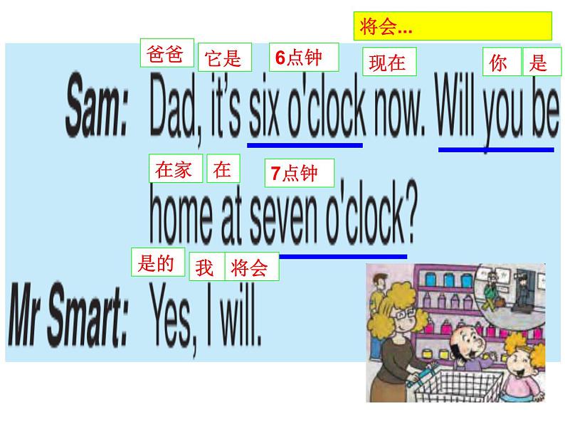 五年级英语下册课件-Module 7 Unit 2 I 'll be home at seven o 'clock283-外研版（三起）第7页