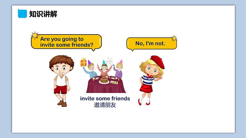 小学英语六年级上册—Lesson 1 Are you going to have a birthday party（第2课时） 课件（科普版）04