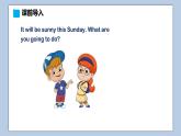 小学英语六年级上册—Lesson 3 It will be sunny this Sunday（第1课时） 课件（科普版）