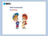 小学英语六年级上册—Lesson 7 What's the date today（第2课时） 课件（科普版）