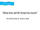 五年级英语下册课件-Module 7 Unit 2 I'll be home at seven o'clock132-外研版（三起）