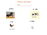 英語人教PEP（三起）四年級下冊-Unit 4 At the farm課件 (1)
