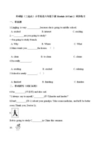 小学英语外研版 (三年级起点)六年级下册Unit 2 What are you going to study?习题