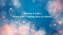 外研版 (三年级起点)三年级下册Unit 2  What does Lingling have at school?课堂教学ppt课件