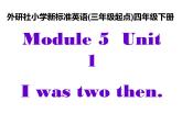 四年级英语下册课件-Module 5 Unit 1 I was two then.（14）-外研版（三起）