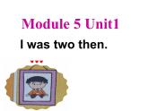 四年级英语下册课件-Module 5 Unit 1 I was two then.（16）-外研版（三起）
