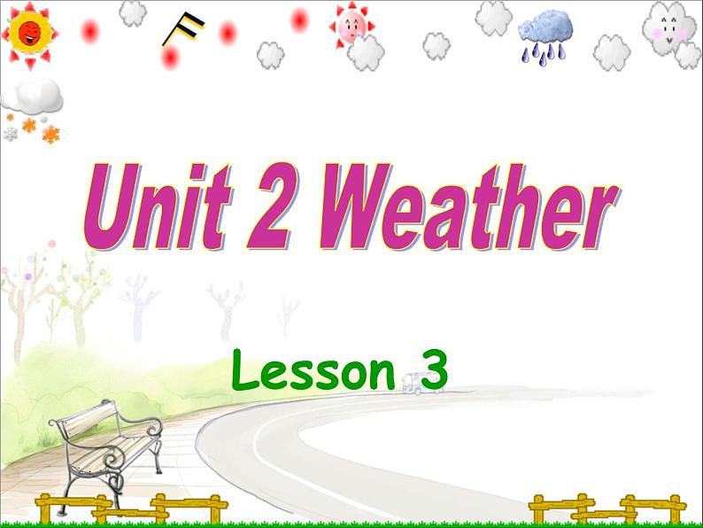 人教小学英语二年级Unit 2 Weather Lesson 3 课件 101