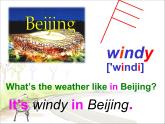 人教小學(xué)英語(yǔ)二年級(jí)Unit 2 Weather Lesson 3 課件 1