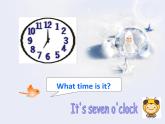 人教小學(xué)英語(yǔ)二年級(jí)Unit 4 Time Lesson 2單詞句型演練課件PPT