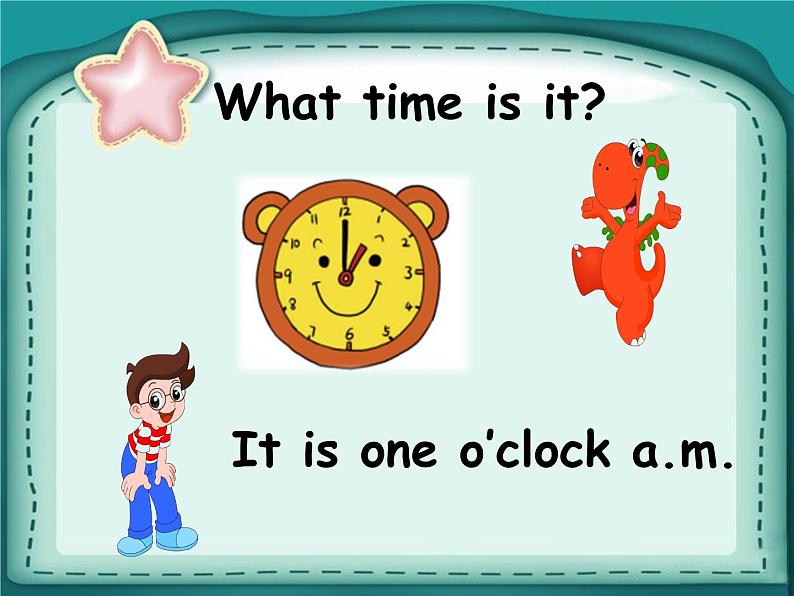 人教小学英语二年级Unit 4 Time Lesson 3 课件307